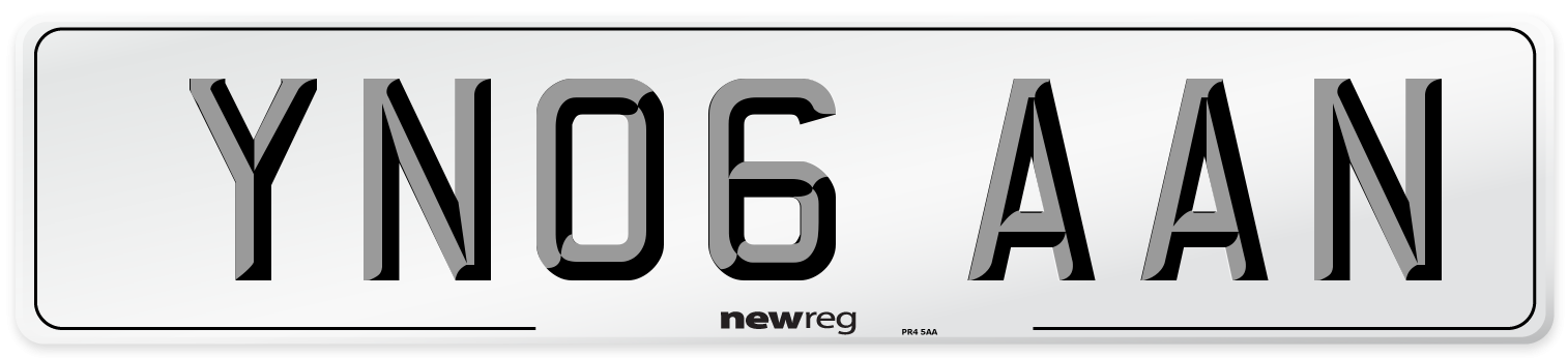 YN06 AAN Number Plate from New Reg